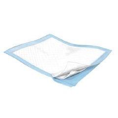 Covidien Kendall 7174 Simplicity Basic (formerly Tendersorb) Underpad, Light Absorbency, light blue back - 23" x 36", 150 pads total